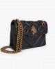 Kurt Geiger Mini Kensington X Black Leather Τσάντα