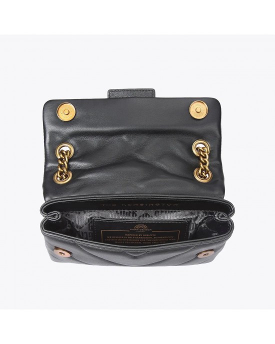 Kurt Geiger Mini Kensington X Black Leather Τσάντα