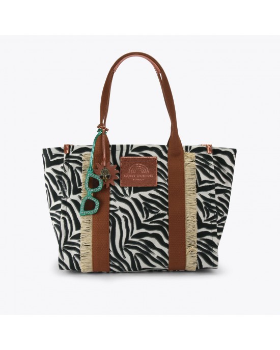 Kurt Geiger Southbank Large Shopper Black/White Τσάντα