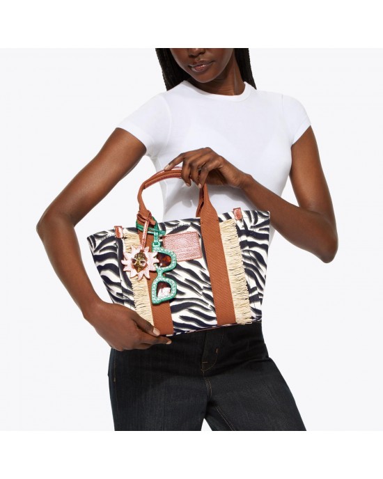 Kurt Geiger Small Southbank Shopper Black/White Τσάντα