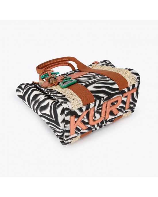 Kurt Geiger Small Southbank Shopper Black/White Τσάντα