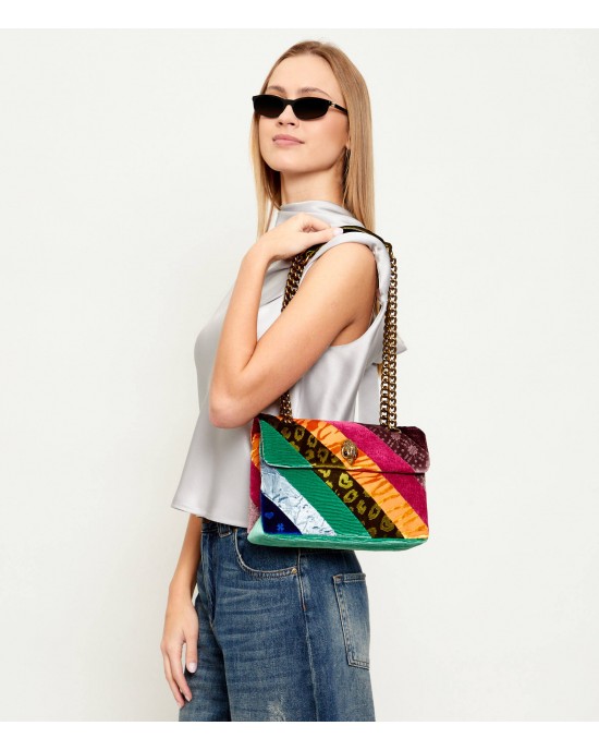 Kurt Geiger Velvet Kensington Multi Τσάντα Ώμου