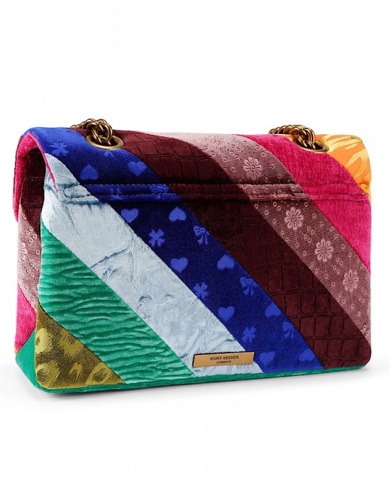Kurt Geiger Velvet Kensington Multi Τσάντα Ώμου