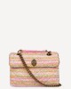 Kurt Geiger Tweed Kensington Pink Combo Τσάντα
