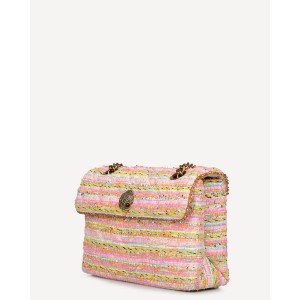 Kurt Geiger Tweed Kensington Pink Combo Τσάντα