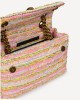 Kurt Geiger Tweed Kensington Pink Combo Τσάντα