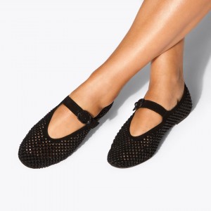 Kurt Geiger Mayfair Ballet Flat Black Παπούτσια