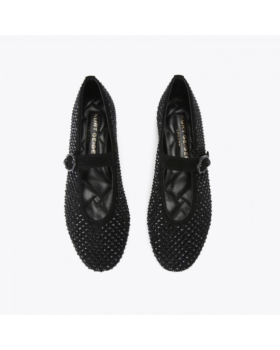Kurt Geiger Mayfair Ballet Flat Black Παπούτσια