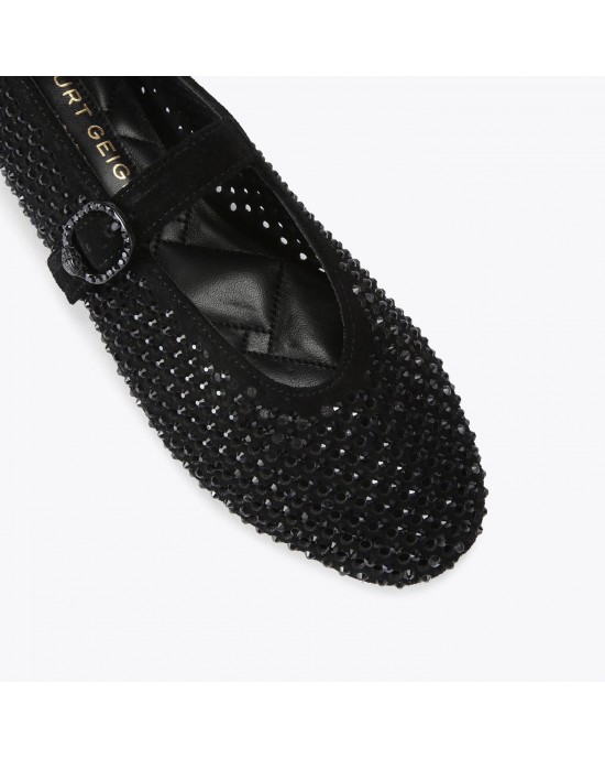 Kurt Geiger Mayfair Ballet Flat Black Παπούτσια