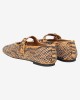 Kurt Geiger Mayfair Ballet Flat Camel Μπαλαρίνες