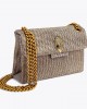 Kurt Geiger Fabric Mini Kensington Beige Τσάντα Kurt Geiger Fabric Mini Kensington Beige Τσάντα