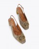 Kurt Geiger Chelsea Block Slingback Heel Beige Παπούτσια Kurt Geiger Chelsea Block Slingback Heel Beige Παπούτσια