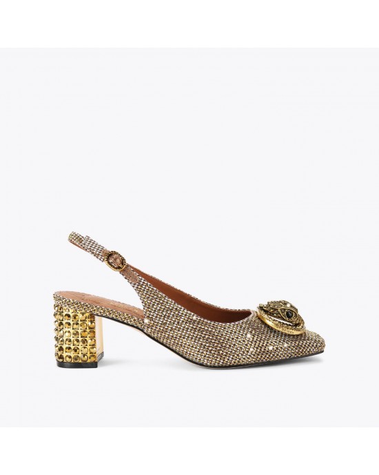 Kurt Geiger Chelsea Block Slingback Heel Beige Παπούτσια Kurt Geiger Chelsea Block Slingback Heel Beige Παπούτσια