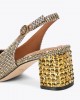 Kurt Geiger Chelsea Block Slingback Heel Beige Παπούτσια Kurt Geiger Chelsea Block Slingback Heel Beige Παπούτσια