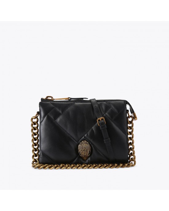 Kurt Geiger Kensington Puff 3 Pouch Black Leather Τσάντα Kurt Geiger Kensington Puff 3 Pouch Black Leather Τσάντα