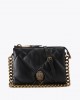 Kurt Geiger Kensington Puff 3 Pouch Black Leather Τσάντα Kurt Geiger Kensington Puff 3 Pouch Black Leather Τσάντα