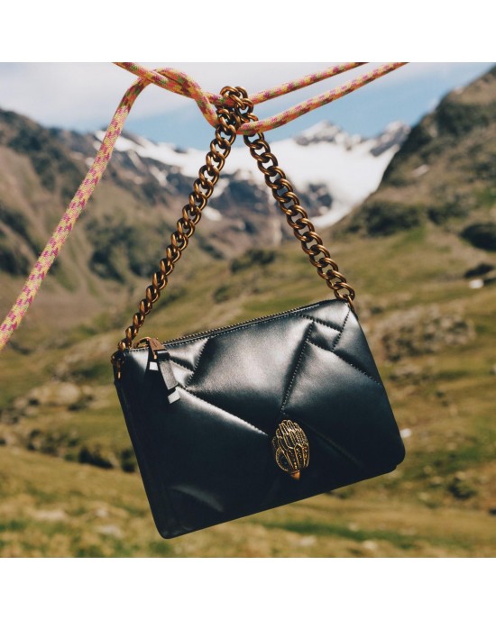 Kurt Geiger Kensington Puff 3 Pouch Black Leather Τσάντα Kurt Geiger Kensington Puff 3 Pouch Black Leather Τσάντα