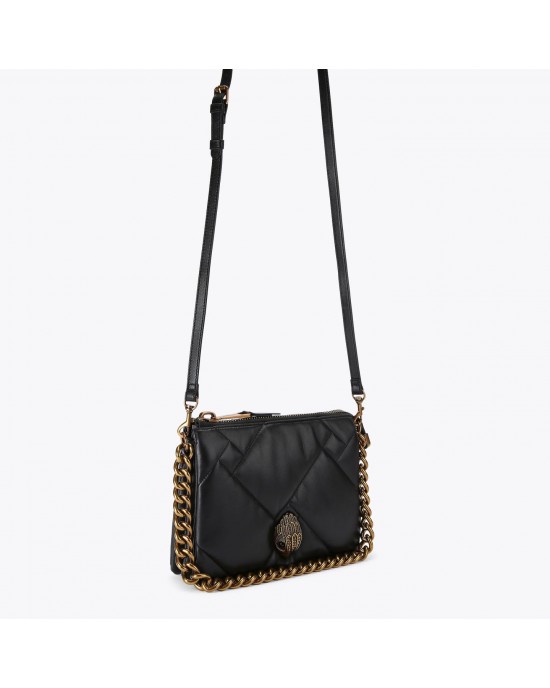 Kurt Geiger Kensington Puff 3 Pouch Black Leather Τσάντα Kurt Geiger Kensington Puff 3 Pouch Black Leather Τσάντα