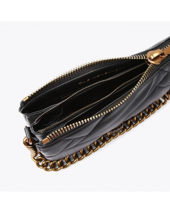 Kurt Geiger Kensington Puff 3 Pouch Black Leather Τσάντα Kurt Geiger Kensington Puff 3 Pouch Black Leather Τσάντα