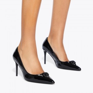 Kurt Geiger Belgravia Eagle Court Black Γόβες