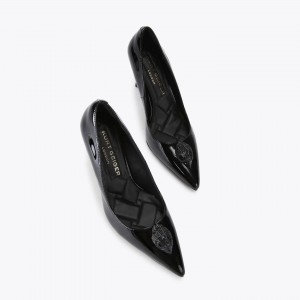 Kurt Geiger Belgravia Eagle Court Black Γόβες
