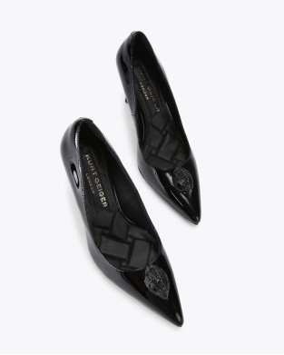 Kurt Geiger Belgravia Eagle Court Black Γόβες