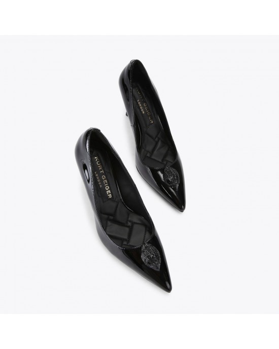 Kurt Geiger Belgravia Eagle Court Black Γόβες