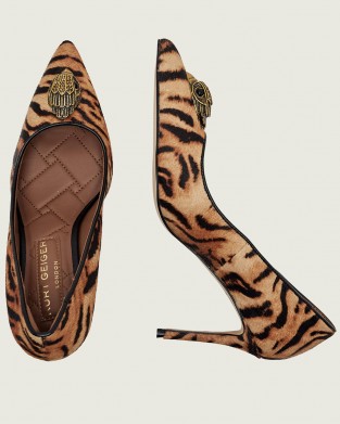 Kurt Geiger Belgravia Eagle Court Camel Γόβες