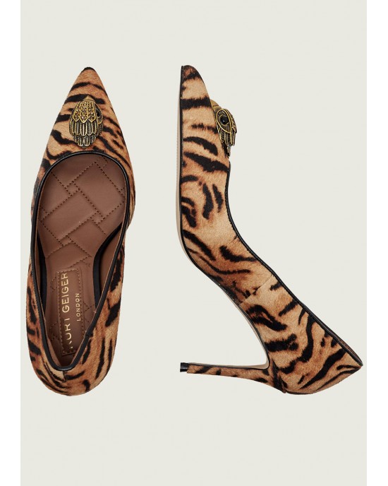 Kurt Geiger Belgravia Eagle Court Camel Γόβες