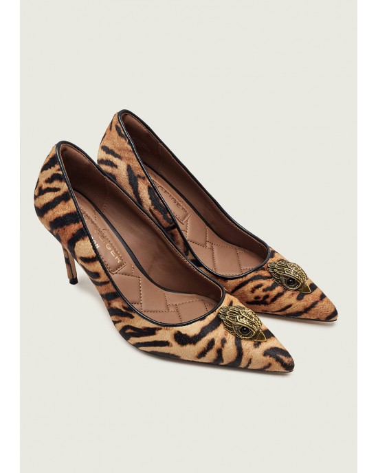 Kurt Geiger Belgravia Eagle Court Camel Γόβες