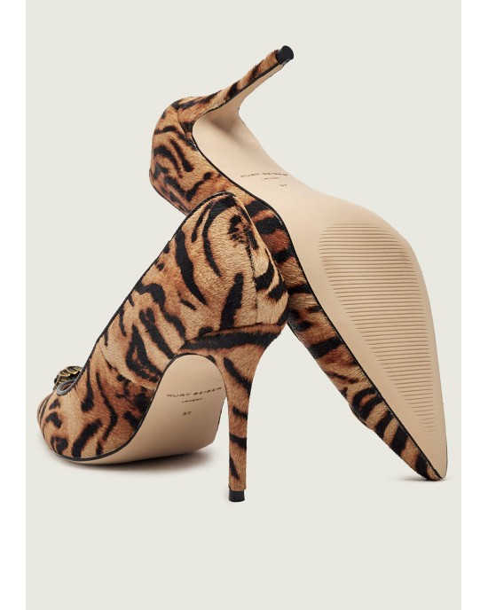 Kurt Geiger Belgravia Eagle Court Camel Γόβες