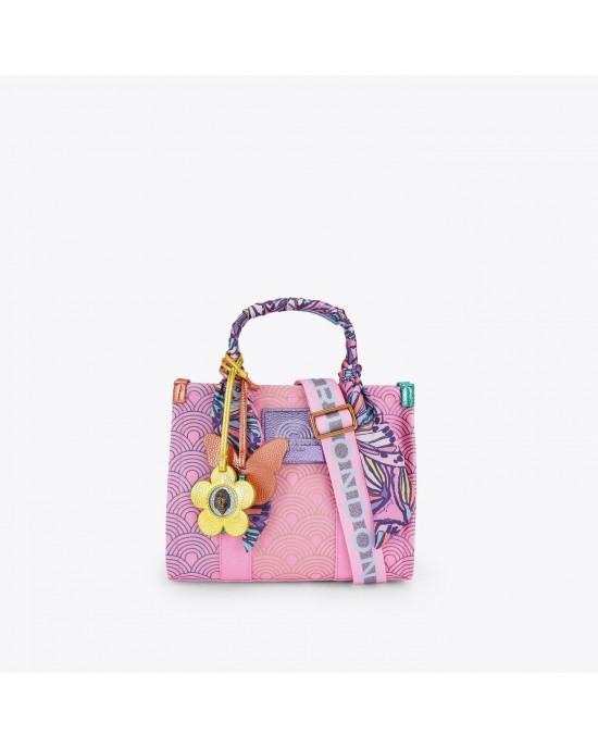 Kurt Geiger Small Southbank Tote Pink Τσάντα Χειρός