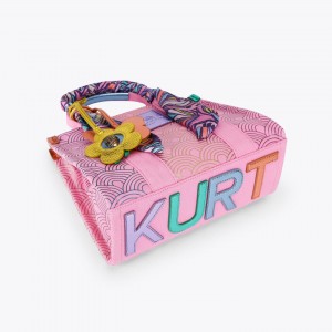 Kurt Geiger Small Southbank Tote Pink Τσάντα Χειρός