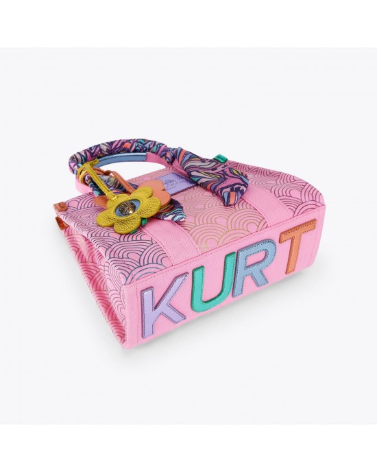 Kurt Geiger Small Southbank Tote Pink Τσάντα Χειρός