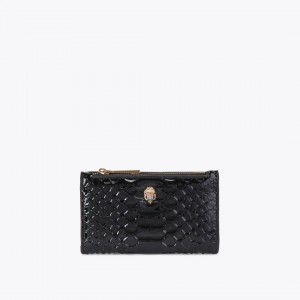 Kurt Geiger Kensington Bifold Wallet Black Leather Πορτοφόλι