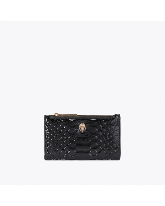 Kurt Geiger Kensington Bifold Wallet Black Leather Πορτοφόλι