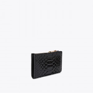Kurt Geiger Kensington Bifold Wallet Black Leather Πορτοφόλι