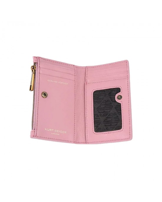 Kurt Geiger Bifold Pink Kensington Leather Πορτοφόλι