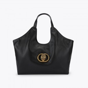 Kurt Geiger Chelsea XXL Soft Tote Black Leather Τσάντα
