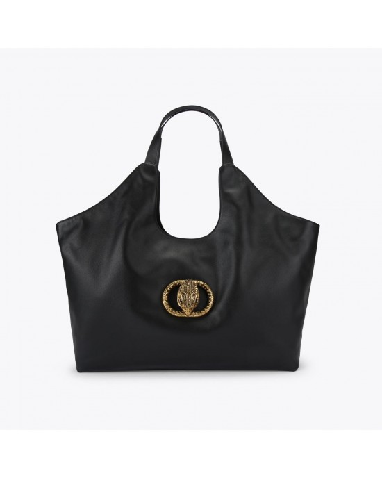 Kurt Geiger Chelsea XXL Soft Tote Black Leather Τσάντα