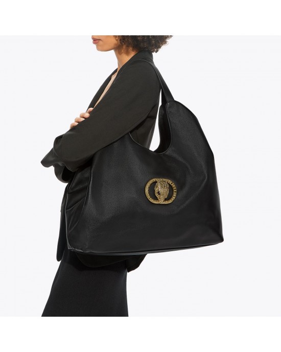 Kurt Geiger Chelsea XXL Soft Tote Black Leather Τσάντα