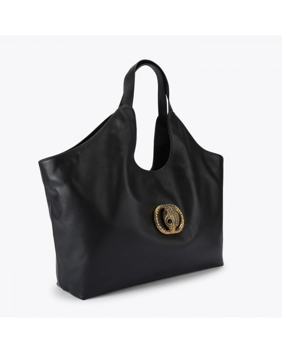 Kurt Geiger Chelsea XXL Soft Tote Black Leather Τσάντα