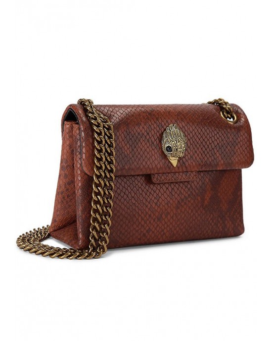 Kurt Geiger Kensington Brown Mini Leather Τσάντα Ώμου