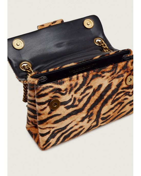 Kurt Geiger Kensington Camel Mini Leather Τσάντα Ώμου