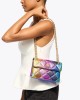 Kurt Geiger Mini Kensington Diamond Grained Cross Multicolor Leather Τσάντα