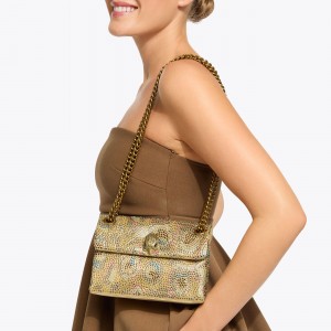 Kurt Geiger Fabric Mini Kensington Τσάντα Ώμου