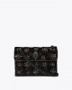 Kurt Geiger Velvet Mini Kensington Deep Brown Crystal Τσάντα Kurt Geiger Velvet Mini Kensington Deep Brown Crystal Τσάντα