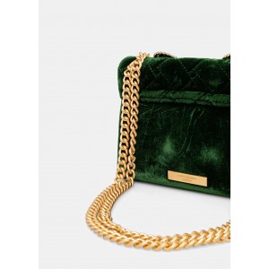 Kurt Geiger Velvet Mini Kensington Dark Green Τσάντα