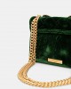 Kurt Geiger Velvet Mini Kensington Dark Green Τσάντα Kurt Geiger Velvet Mini Kensington Dark Green Τσάντα
