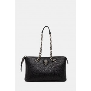 Kurt Geiger Kensington Shoulder Kurt Black Leather Τσάντα